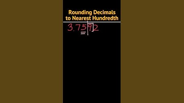 Rounding Decimals to Nearest Hundredth #Shorts