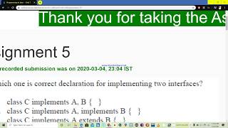 NPTEL java week 5 solution 2020