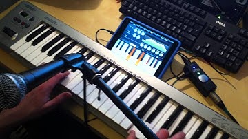 Demonstration of iVoxel iPad iOS Vocoder IK Multimedia iRig Pro Get Lucky Live