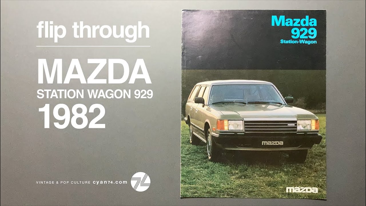 Mazada 1982 Station-Wagon 929 catalogue flip through - 1980s Classic Japan Cars 