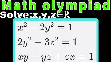 #1 Math Olympiad: Uncover the Algebra Mystery@AyaansMath