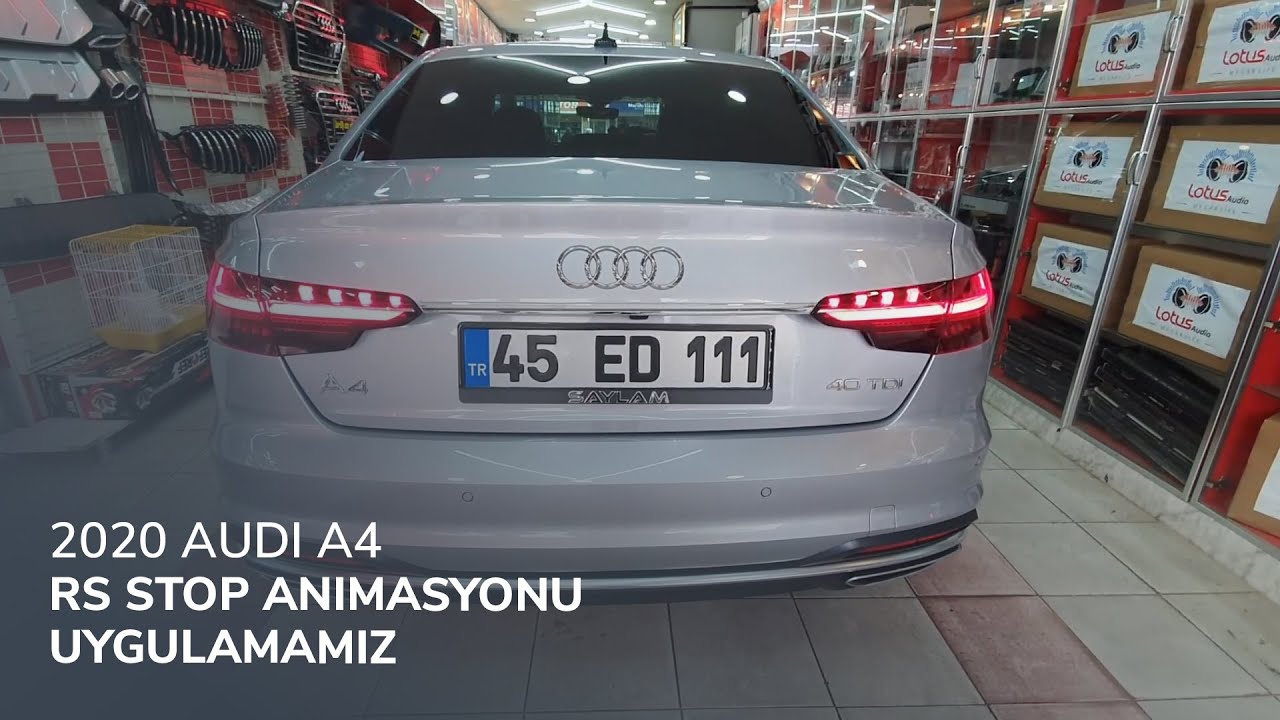 2020 Audi A4 // RS Stop Animasyonu Uygulamamız