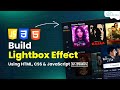 Build Image Lightbox Gallery using HTML, CSS, and JavaScript in Just 25 Minutes