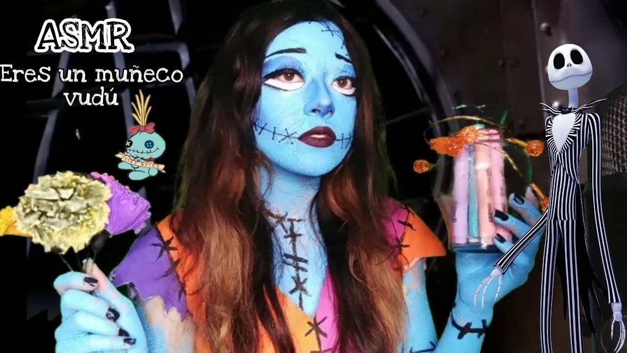 🎃 ASMR | EL EXTRAÑO MUNDO DE JACK 🎃 | 💙 SALLY TE REPARA (personal attention, binaural) 🗝️🕷️💙