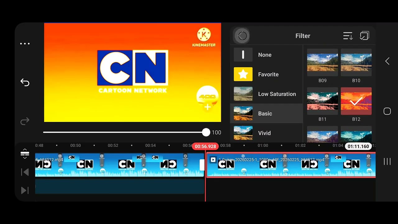 How to make cartoon network Effects on kinemaster - YouTube