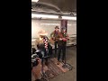 Surprise performance in the New York City subway by Alanis Morissette and Jimmy Fallon