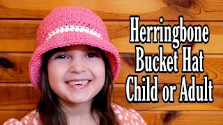 Easy Crochet Bucket Hat / Child Adult Crochet Bucket Hat