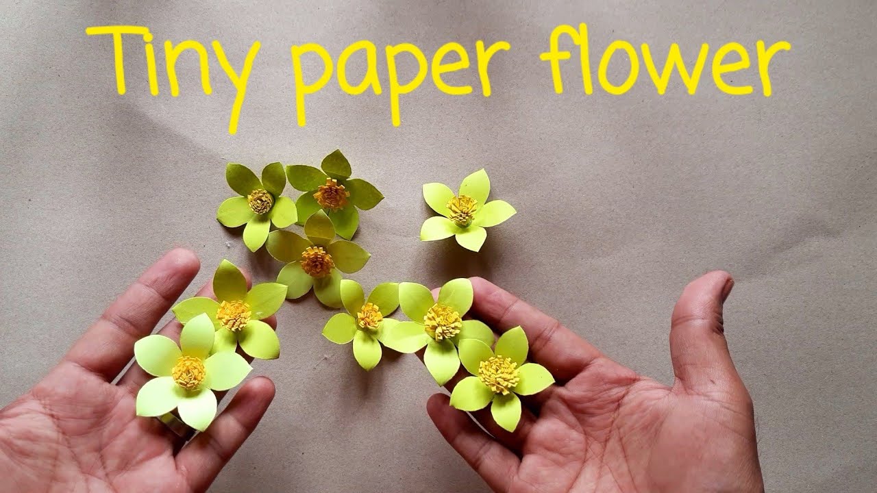 how to make cute and tiny paper flower diy small paper flower paper
