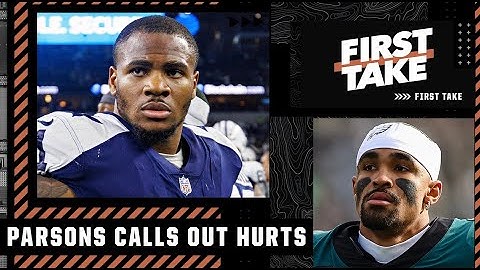 Stephen A. sees no problem with Micah Parsons questioning Jalen Hurts' success 👀 | First Take