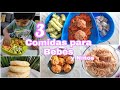 COMIDAS PARA BEBÉS 1 AÑO _ RECETAS PARA BEBÉS BLW _ MENÚ SALUDABLE 🥣👶🏻