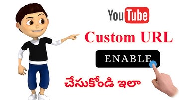 How To Enable Custom URL  For YouTube Channel Telugu || Custom URL Change || Enable Custom URL