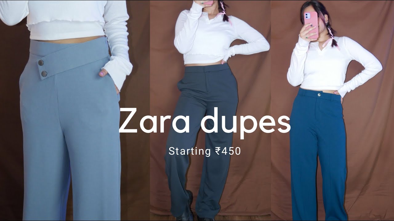 ZARA Pants Dupes  HUGE Myntra Trousers Haul Just at ₹600 