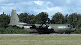 RAF C-130J C.4 ZH869 Action at Cambridge Airport