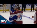 Colorado Avalanche And Tampa Bay Lightning Exchange Handshakes Following Their Six-Game Series