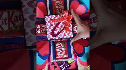 chocolate explosion box// surprise box// handmade// #handmade #chocolate #explosionbox #shorts