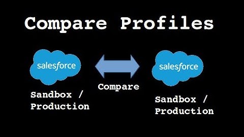 Compare Profiles Across Different Orgs