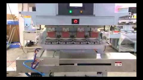 WN-138TENC Four Color Pad Printing Machine with Shuttle Worktable and Cleaning System