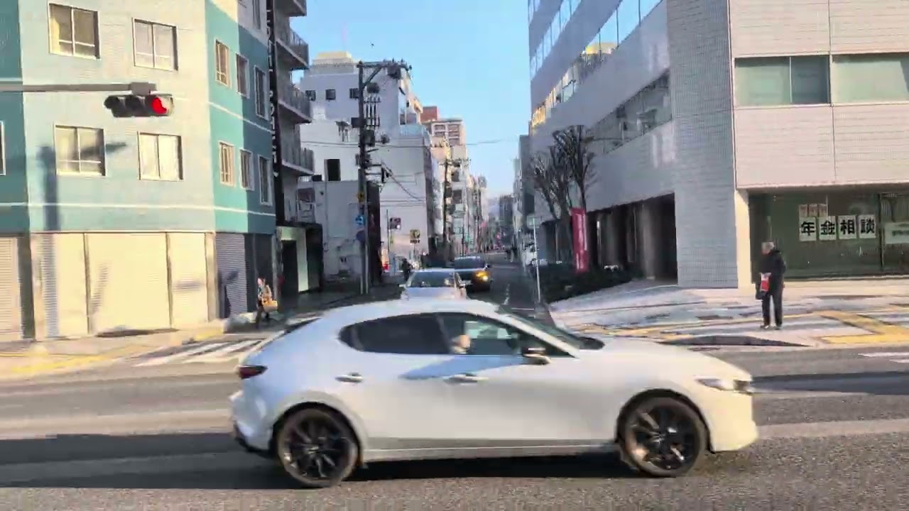 1号線快速便側面展望（広島駅～紙屋町東 快速区間）#鉄道 #電車 #広電路面電車 #広電 #1号線 #広島駅 #快速便 #快速電車 #快速