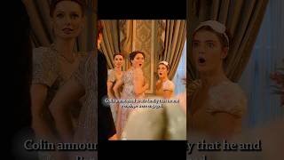Colin announced to his family that he and Penelope were engaged#bridgerton #shorts #foryou