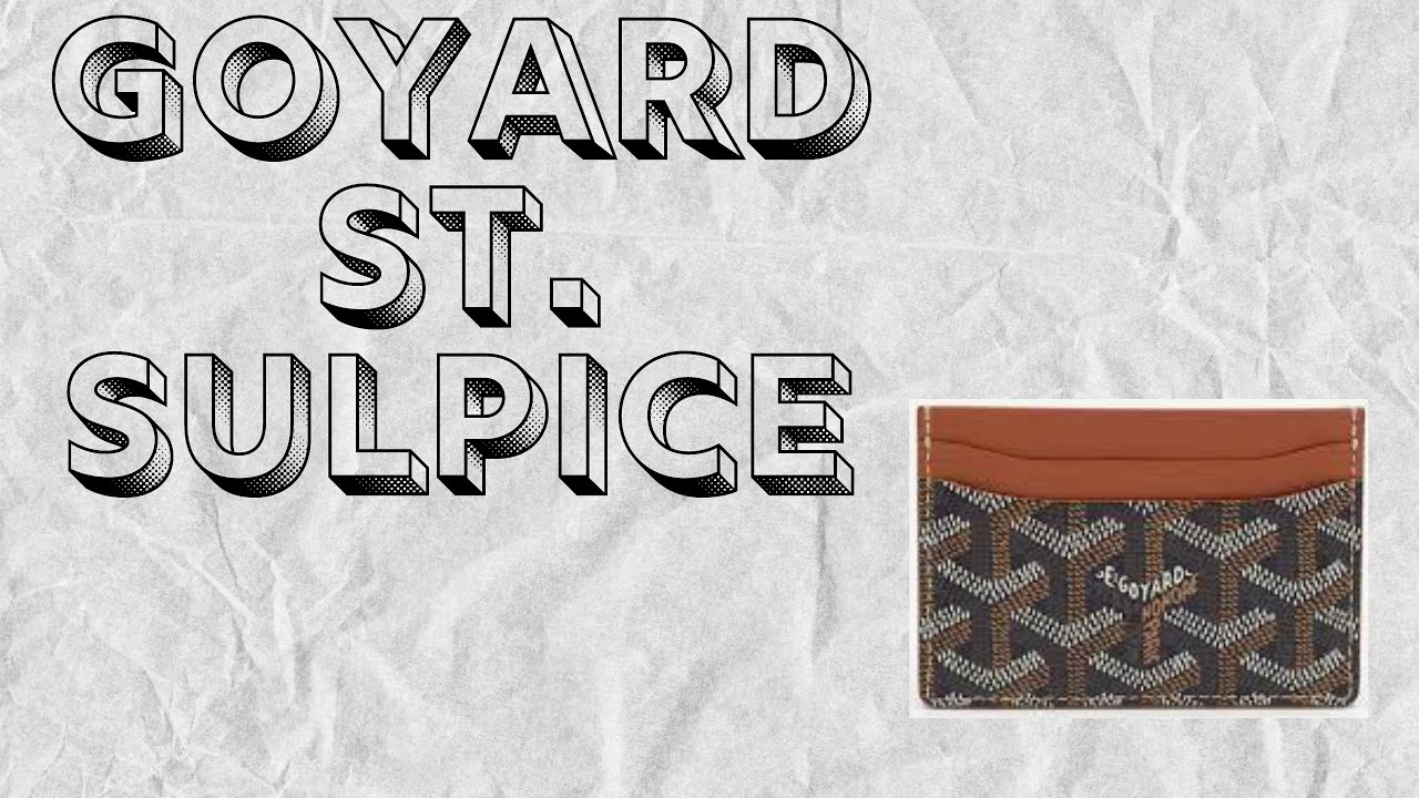 Goyard Saint Sulpice Black Cardholder, Luxury, Bags & Wallets on