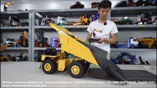Unbox 1/20 Scale Metal Hydraulic RC Mining Truck 793D Dumper. 21KG high torque steering and driving.
