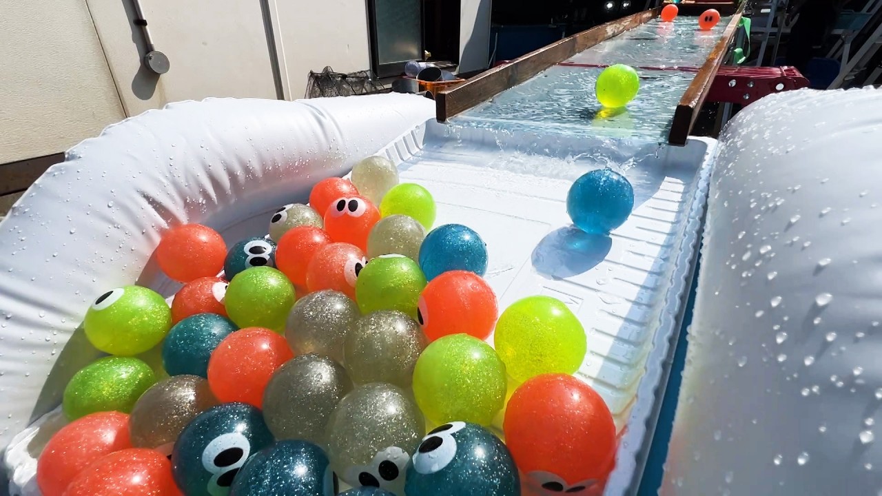Marble Run☆Rolling balls in the pool was the best ASMR