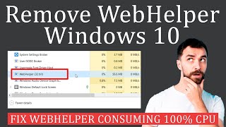 How to Remove WebHelper | Fix WebHelper consuming 100% CPU