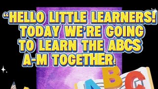 ABC Alphabet Learning for Kids | A to M with Fun Pictures &amp; Sounds 🌈📚