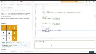 Leetcode 64 Minimum Path Sum - Python