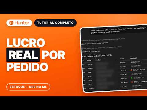 Como Controlar Lucro Real, Estoque e DRE no Mercado Livre | Hunter Hub 2026