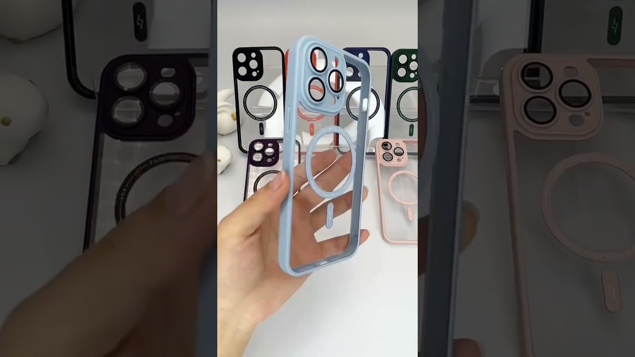 Hybrid Clear Silicone Hard Back MagSafe iPhone Case