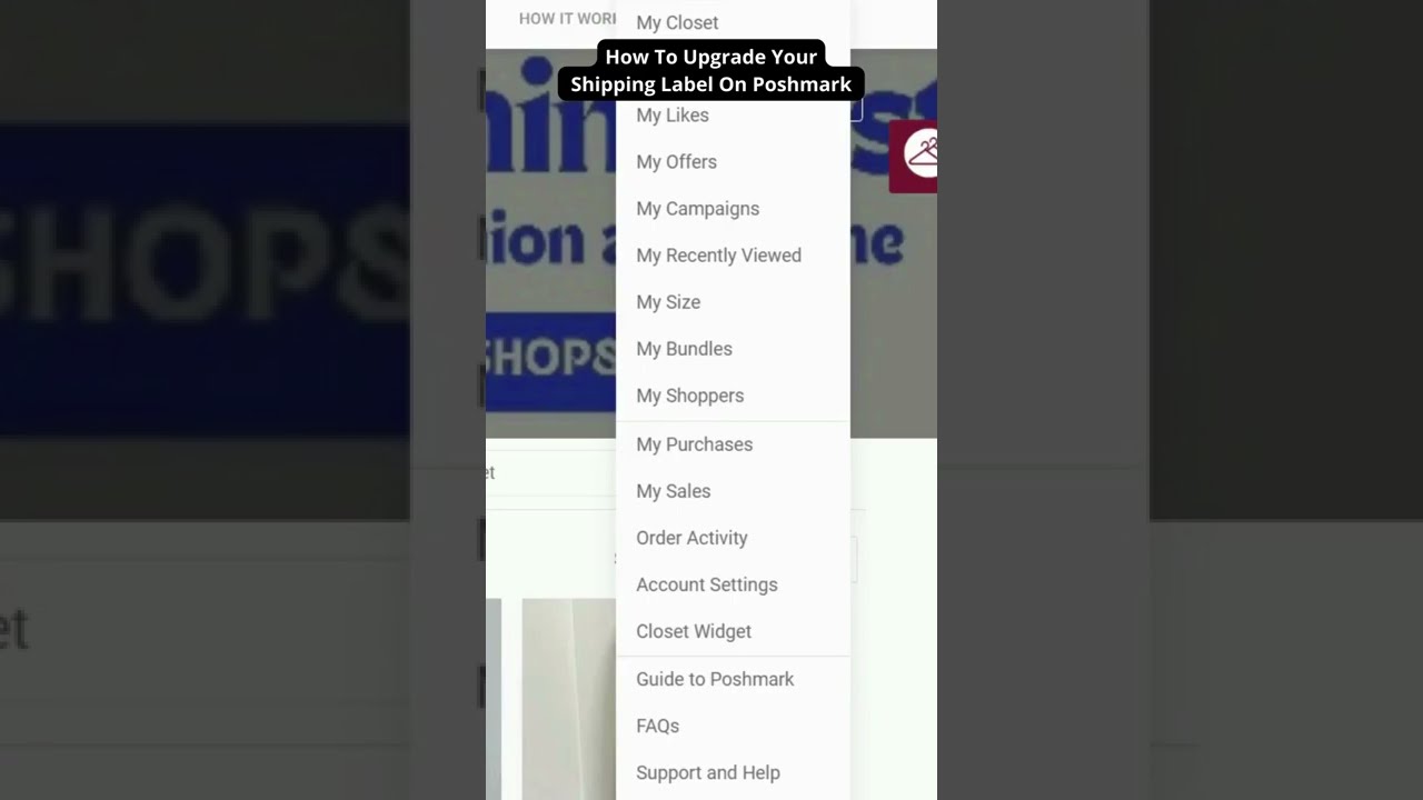 How To Upgrade Your Shipping Label On Poshmark YouTube