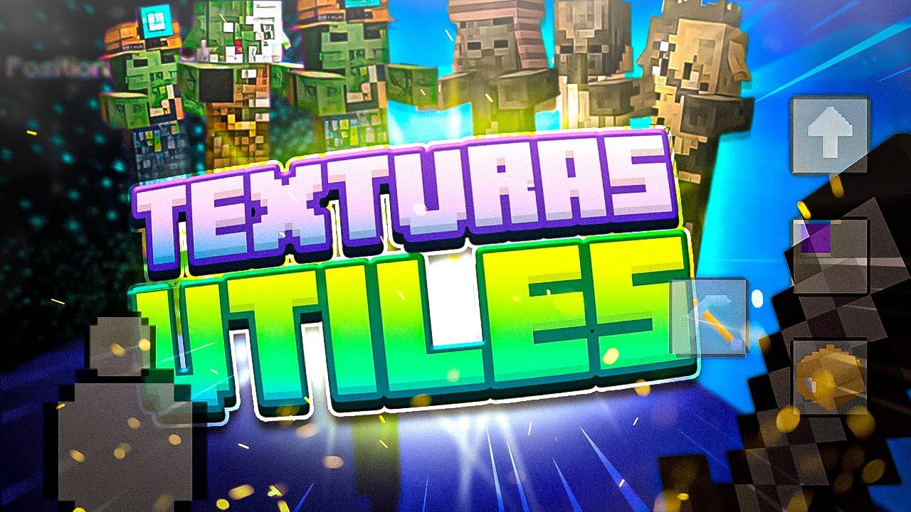 LAS NUEVAS Y MEJORES Texturas Útiles para Minecraft PE 1.20 - YouTube