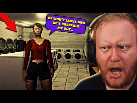 I'M WORKING AT A SKETCHY LAUNDROMAT BUT THE ONLY LAUNDRY I’M WASHING IS MY OWN FROM THESE JUMPSCARES