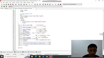 Program laundry pakaian menggunakan c++