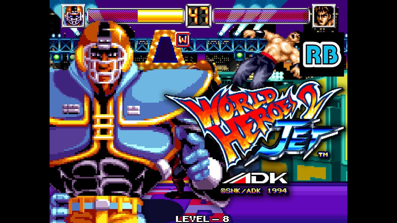 1994 [60fps] World Heroes 2 Jet (Asia) Johnny Hardest ALL - YouTube