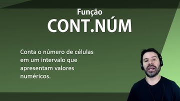 Função CONT.NÚM no Excel