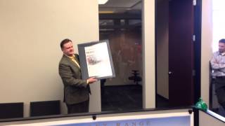 Gazette Editor Joe Hight talks about the Pulitzer Prize win in a celebration Tuesday