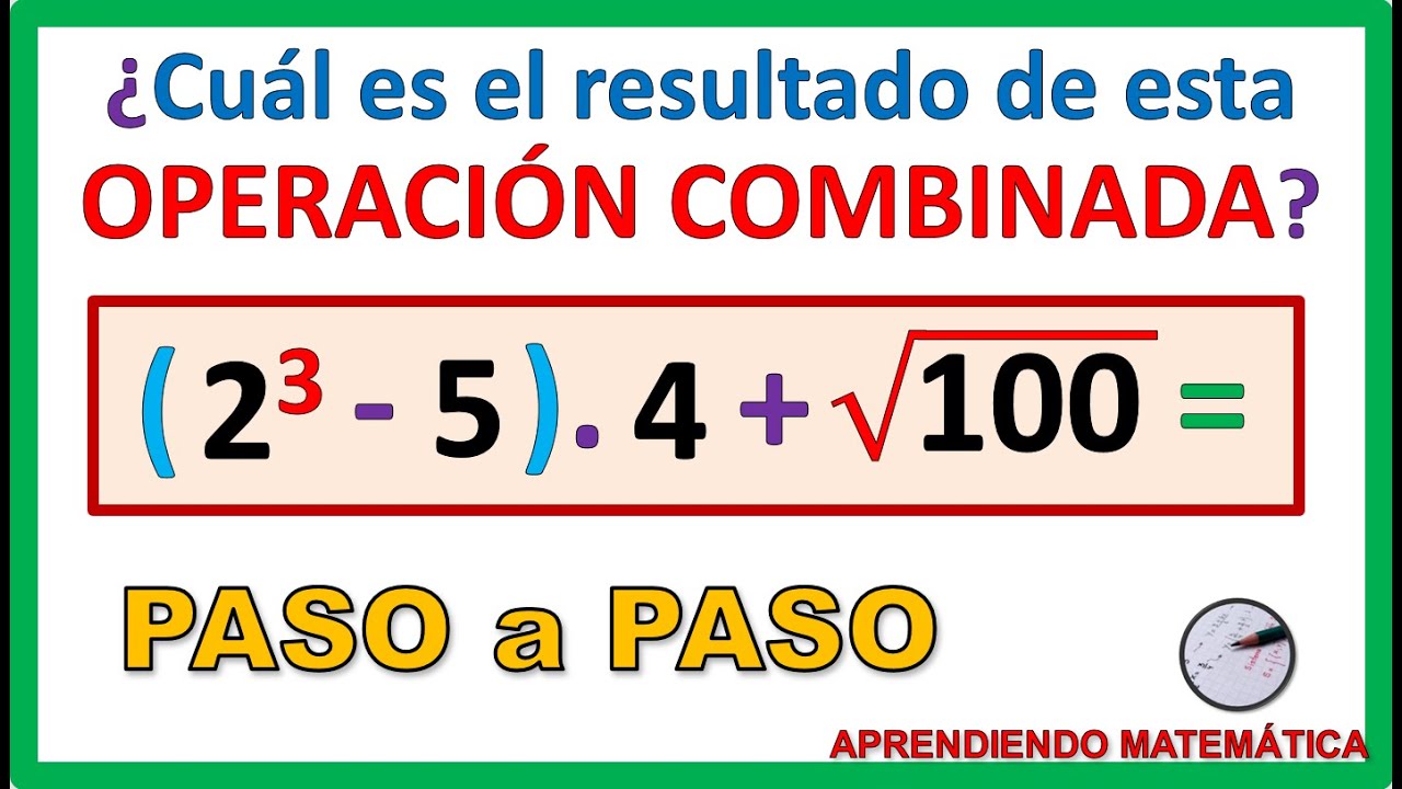 💪OPERACIONES COMBINADAS con PARÉNTESIS, POTENCIAS y RAÍCES | ORDEN de