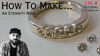 How to make a bezel set eternity ring.