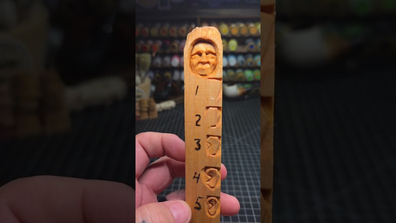 Eye Carving, Step by Step, Knife Only! Woodcarving Study Stick. #woodcarving #whittling #woodart