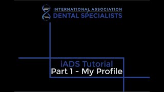 iADS Community Configure My Profile Tutorial - Part 1
