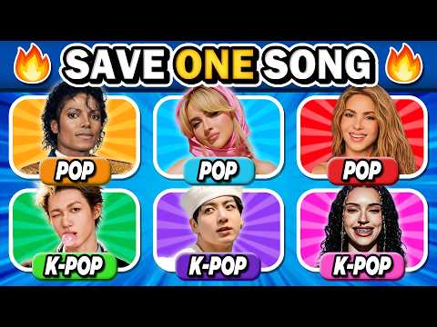 SAVE ONE SONG 🎵 Pop vs K-Pop ✨ 6 Songs Challenge! | Music Quiz 2026