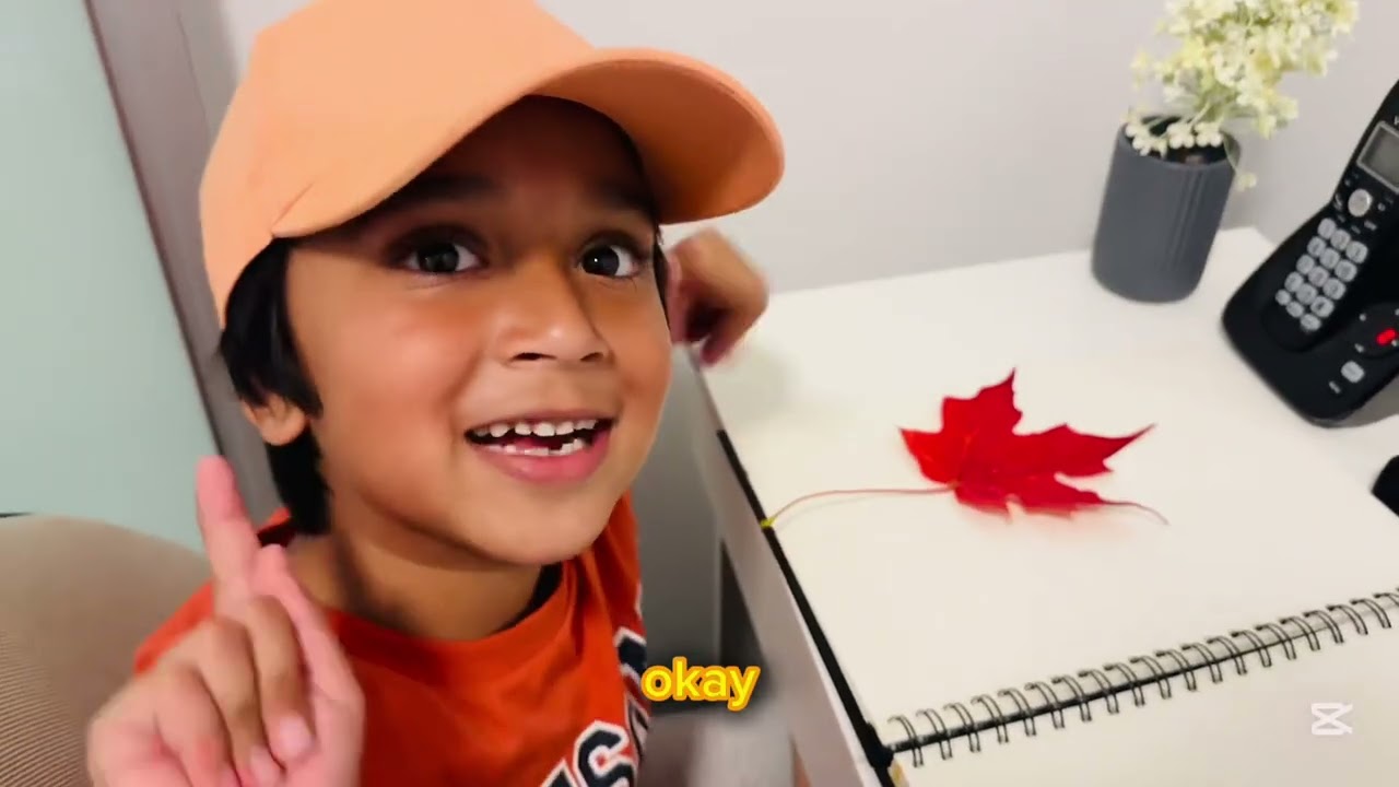 “Princess draws Canada’s iconic 🍁 maple leaf! Watch her creativity come alive in this fun art video.