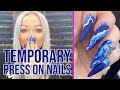 How to Design Your Own Press On Nails | Doing my own nails