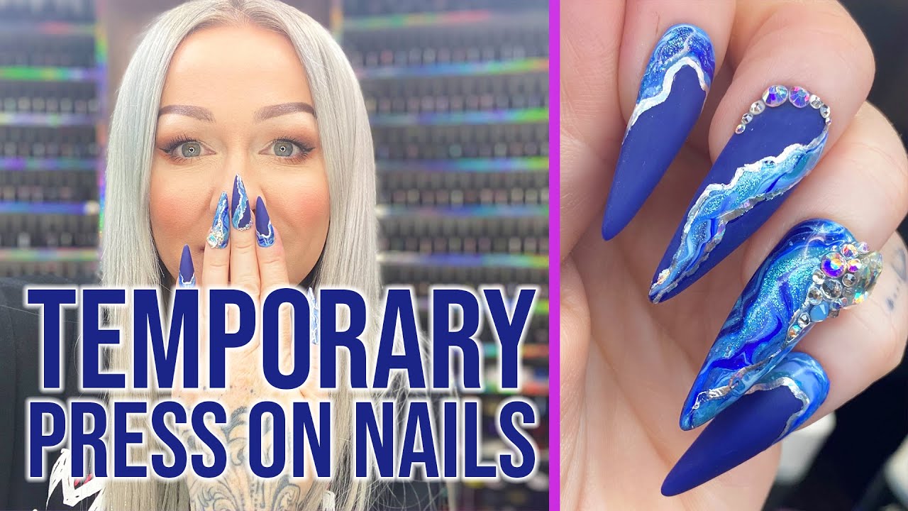 How to Design Your Own Press On Nails | Doing my own nails - YouTube