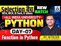 🎯Python Function🔥|| Explained in Hindi | BCA Students | Complete Tutorial || DAY-07