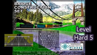 Bridge Construction Set. Hard map pack. Level 5.