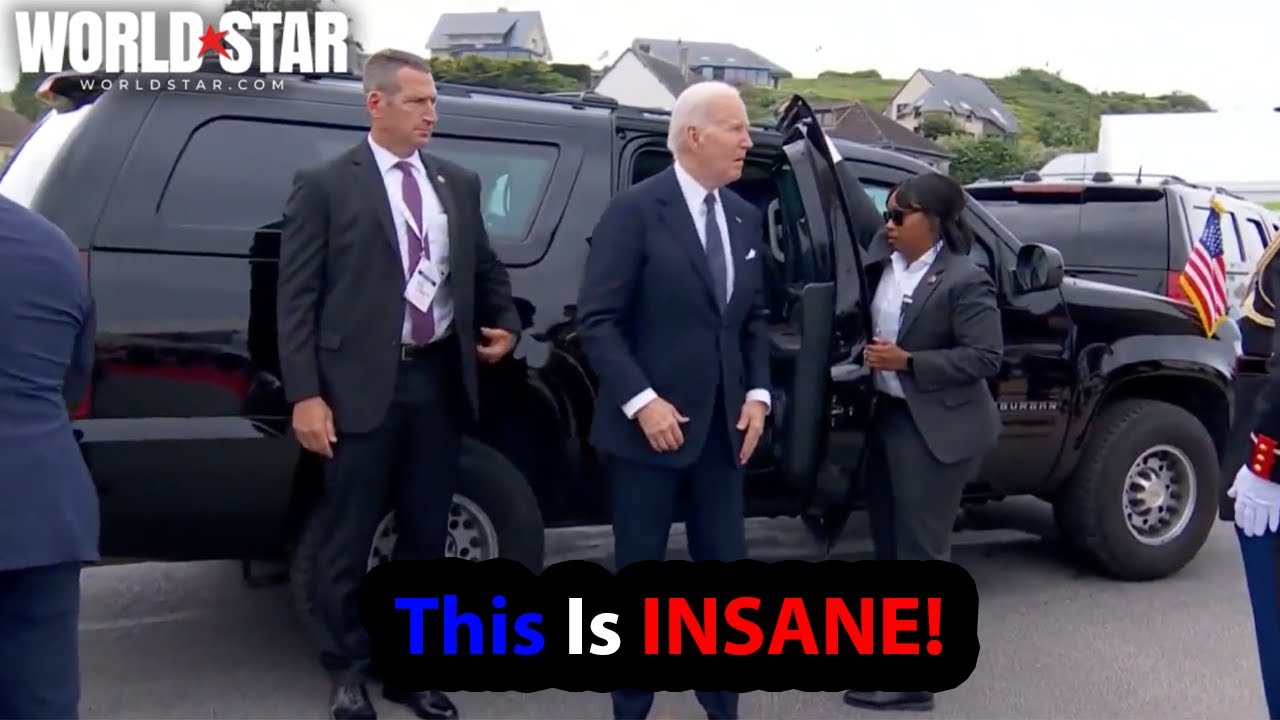 Bizarre Moment! Joe Biden Tries to Sit On Invisible Chair – Escorted by Wife Mid-Ceremony!