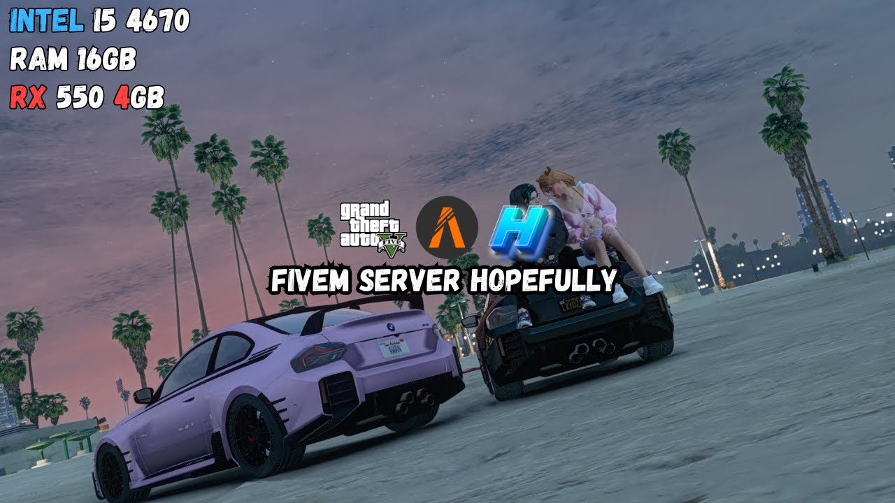 FiveM Server Hopefully On I5 4670 RX 550 4GB Ram 16GB || Test Game Intel Core I5 4670 RX 550